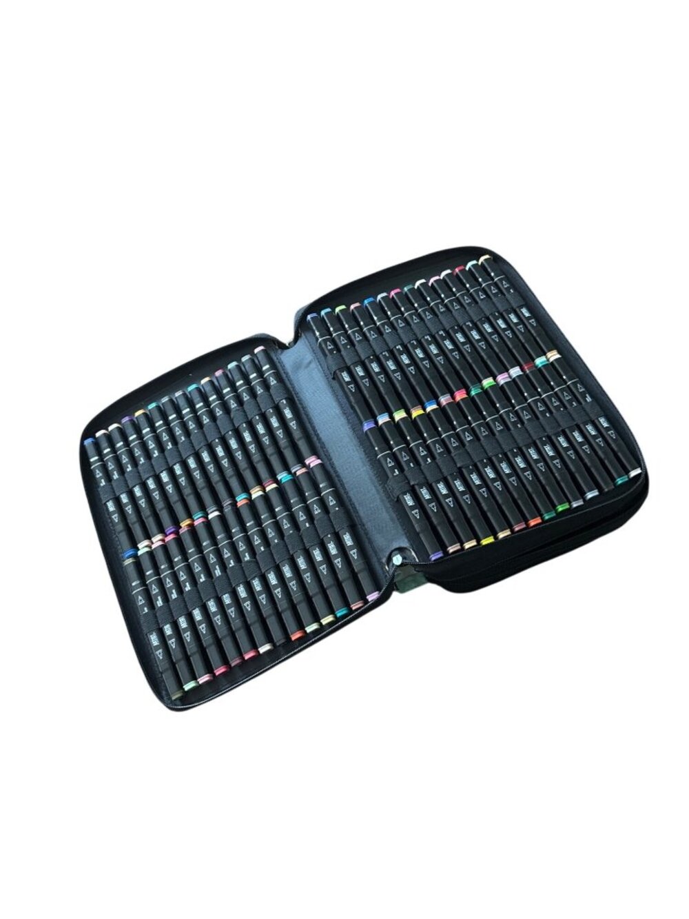 224 Dual-Tip Art Markers Set With Carrying Case - Alcohol-Based Ink - Vibrant Co - Picture 3 of 9